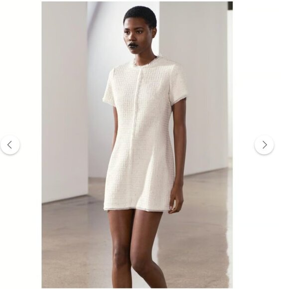 ZARA SHORT STRUCTURED DRESS ZW COLLECTION Size XL NEW WITH TAG! - Picture 1 of 10